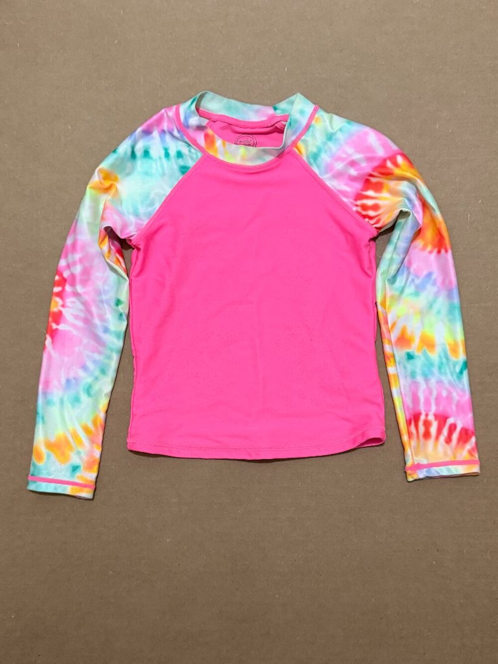 Bright Pink Tie-Dye Rashguard